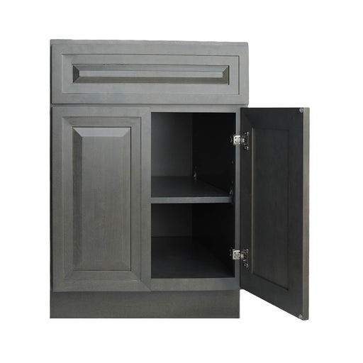 Ash Gray Wood Base Cabinet 1