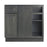 Ash Gray Wood Corner Blind Base Cabinet 1