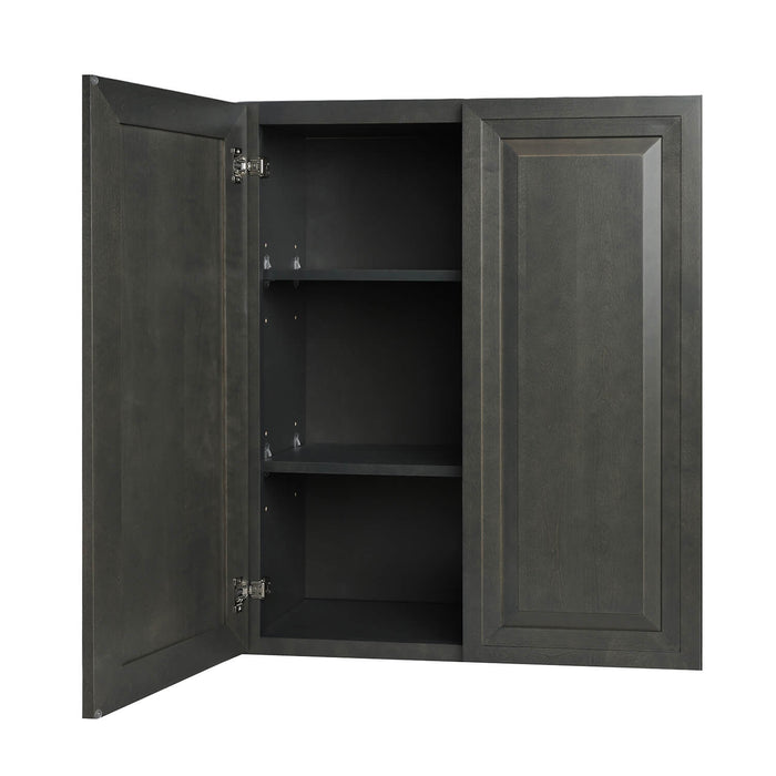 Ash Gray Wood Wall Cabinet 1