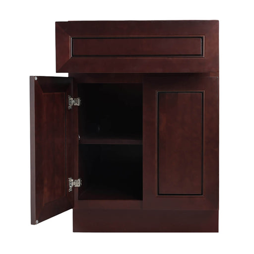 Chocolate Mahogany Wood Base Cabinet 1