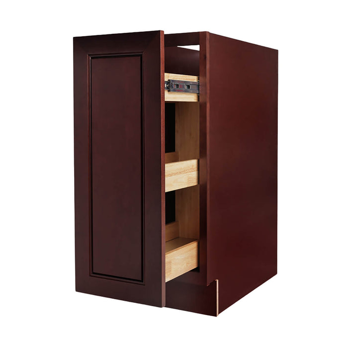 Chocolate Mahogany Wood Pull Out Base Cabinet 1