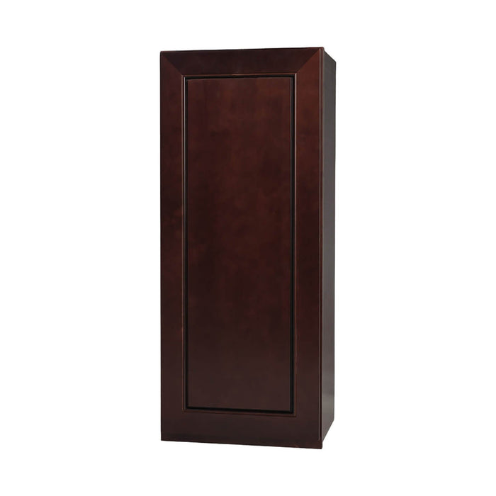 Chocolate Mahogany Wood Wall Cabinet 1