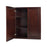 Chocolate Mahogany Wood Wall Cabinet 1