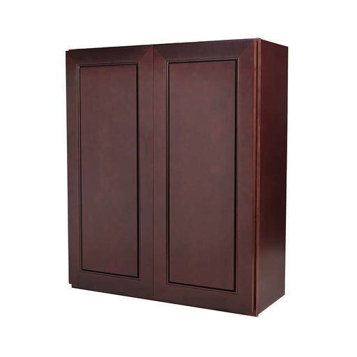 Chocolate Mahogany Wood Wall Cabinet 1