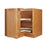 Sunset Birch Wood Corner Lazy Susan Base Cabinet 1