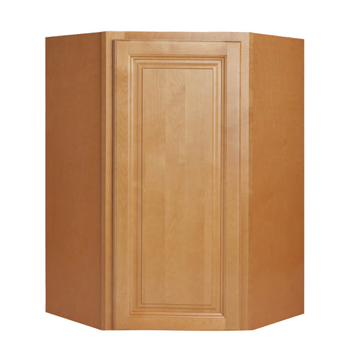 Sunset Birch Wood Diagonal Corner Wall Cabinet 1