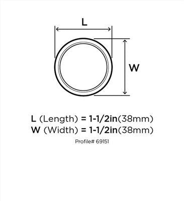 Everyday Heritage Zinc Satin Nickel Cabinet Knob 3