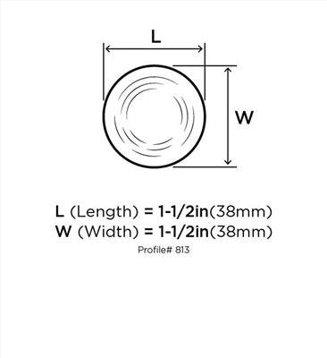 Everyday Heritage Wood Unfinished Cabinet Knob 3