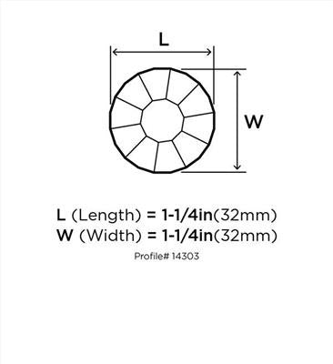 Traditional Classics Zinc & Acrylic Clear / Satin Nickel Cabinet Knob 2
