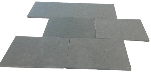 Full Tile Sample - Kota Blue Limestone Paver - 16" x 24" x 3 CM Natural Cleft Face, Gauged Back