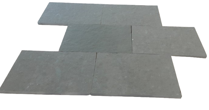 Full Tile Sample - Kota Blue Limestone Paver - 16" x 24" x 3 CM Natural Cleft Face, Gauged Back
