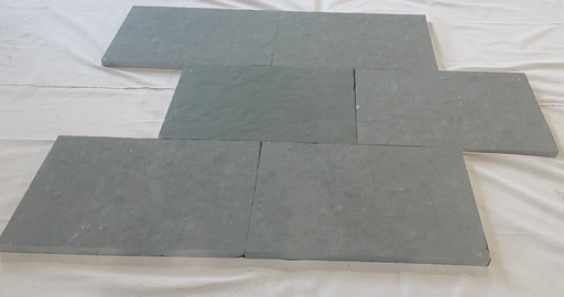 Full Tile Sample - Kota Blue Limestone Paver - 24" x 24" x 3 CM Natural Cleft Face, Gauged Back