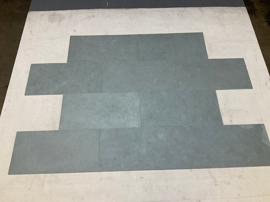 Kota Blue Limestone Tile Natural Cleft Face, Gauged Back 1