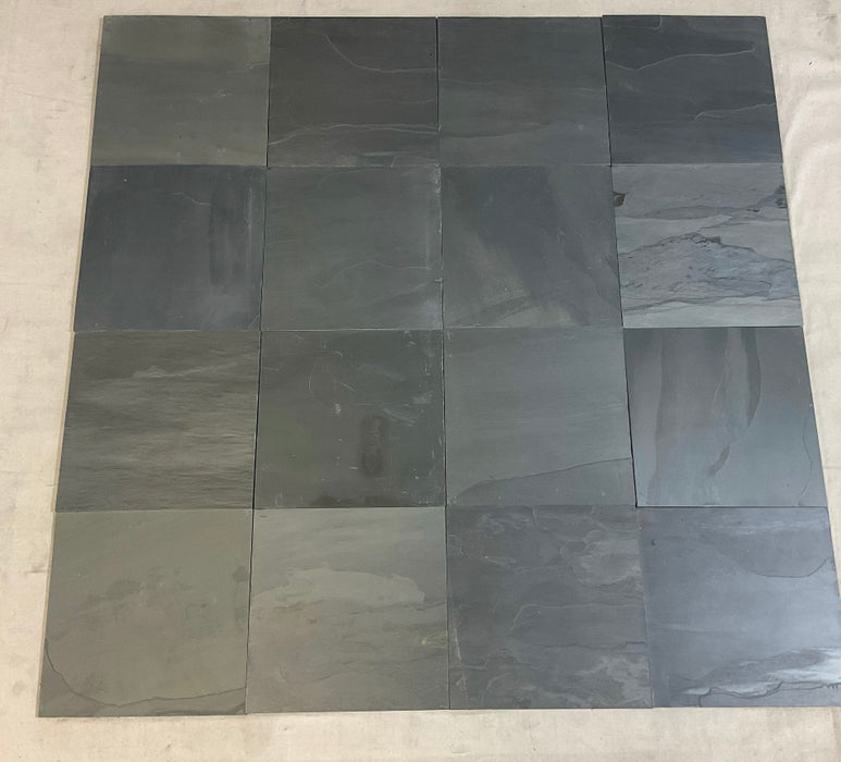 Kota Grey Limestone Tile - 12" x 12" x 1/2" - 3/4" Natural Cleft Face & Back