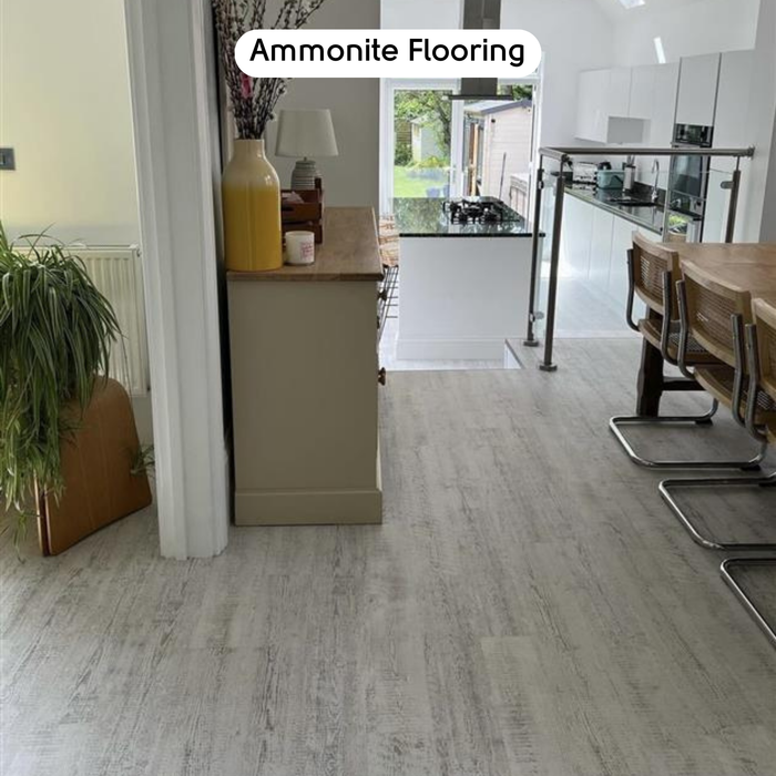 Vinyl White Painted Pine Vinyl Tile Textured 4