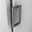 Lagoon Glass & Aluminum Brushed Nickel Shower Door Brushed Nickel 2