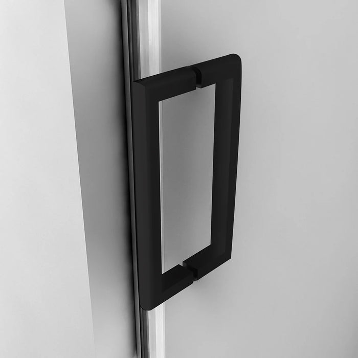 Lagoon Glass & Aluminum Matte Black Shower Door Matte Black 4