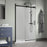 Lagoon Glass & Aluminum Matte Black Shower Door Matte Black 3