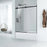 Lagoon Glass & Aluminum Matte Black Shower Door Matte Black 6