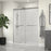 Lagoon Glass & Aluminum Brushed Nickel Shower Door Brushed Nickel 4