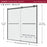 Lagoon Glass & Aluminum Gun Metal Grey Shower Door Gun Metal Grey 2