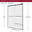Lagoon Glass & Aluminum Gun Metal Grey Shower Door Gun Metal Grey 2