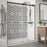 Lagoon Glass & Aluminum Gun Metal Grey Shower Door Gun Metal Grey 4