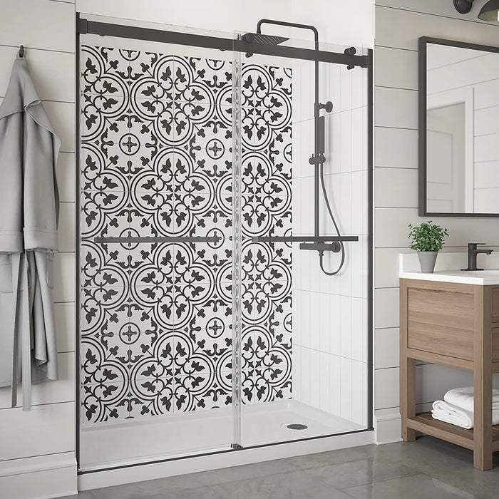 Lagoon Glass & Aluminum Gun Metal Grey Shower Door Gun Metal Grey 4