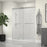 Lagoon Glass & Aluminum Silver Shower Door Silver 4