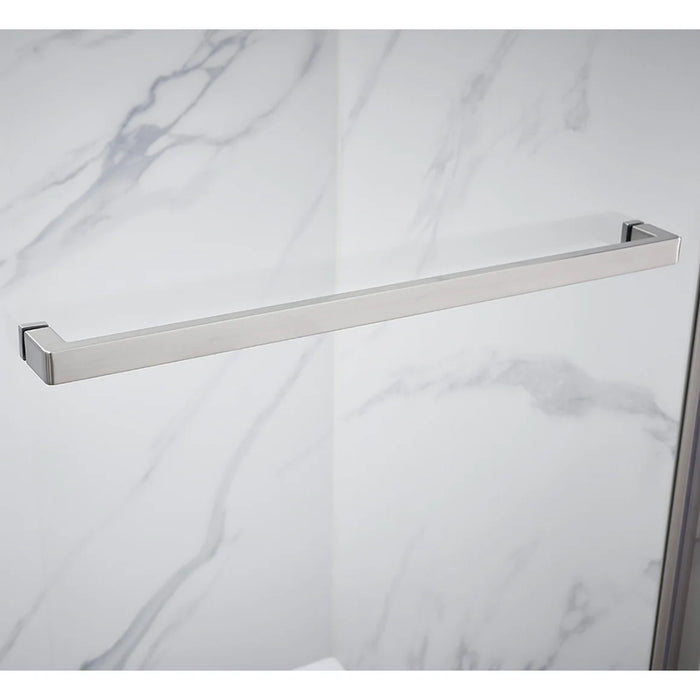 Lagoon Glass & Aluminum Brushed Nickel Shower Door Brushed Nickel 2
