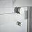 Lagoon Glass & Aluminum Brushed Nickel Shower Door Brushed Nickel 4