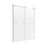 Lagoon Glass & Aluminum Brushed Nickel Shower Door Brushed Nickel 1