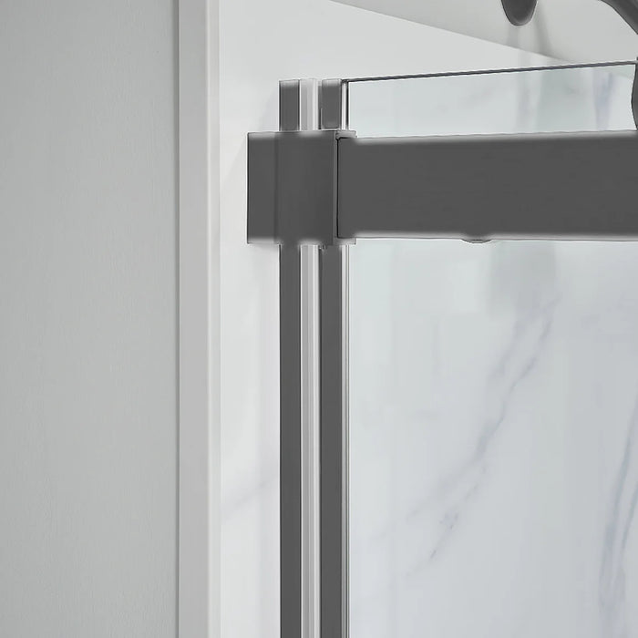 Lagoon Glass & Aluminum Gun Metal Grey Shower Door Gun Metal Grey 4