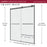 Lagoon Glass & Aluminum Gun Metal Grey Shower Door Gun Metal Grey 5