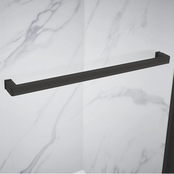 Lagoon Glass & Aluminum Matte Black Shower Door Matte Black 2