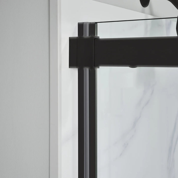 Lagoon Glass & Aluminum Matte Black Shower Door Matte Black 3