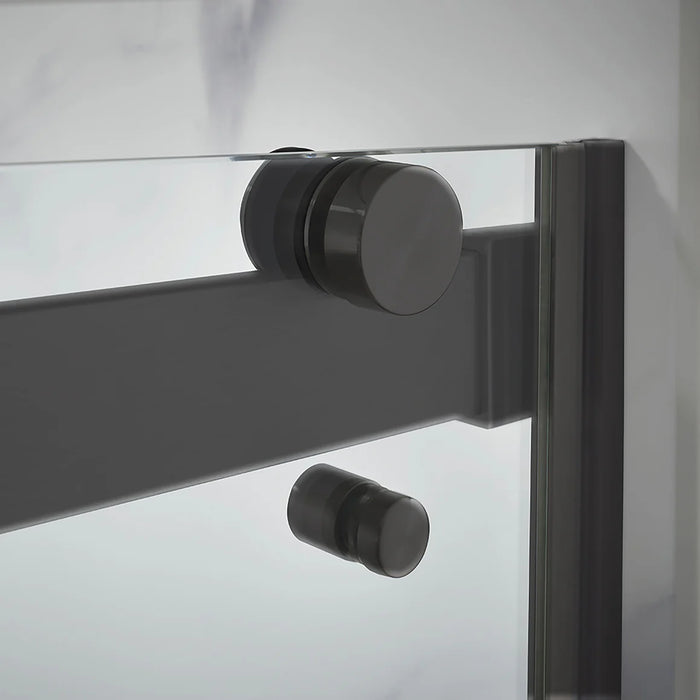 Lagoon Glass & Aluminum Matte Black Shower Door Matte Black 4