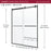 Lagoon Glass & Aluminum Matte Black Shower Door Matte Black 5