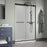 Lagoon Glass & Aluminum Matte Black Shower Door Matte Black 7