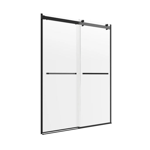 Lagoon Glass & Aluminum Matte Black Shower Door Matte Black 1