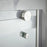 Lagoon Glass & Aluminum Silver Shower Door Silver 4