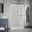 Lagoon Glass & Aluminum Silver Shower Door Silver 7