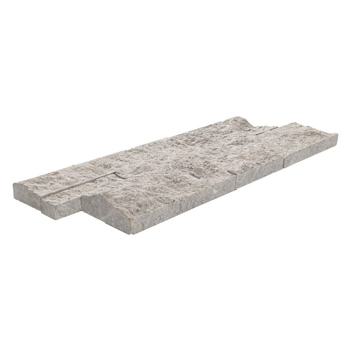 XL Rockmount Stacked Stone Panel Marble Laguna Gray Ledgestone Split Face 1