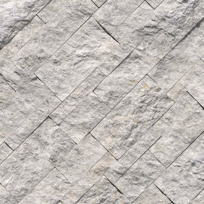 XL Rockmount Stacked Stone Panel Marble Laguna Gray Ledgestone Split Face 2