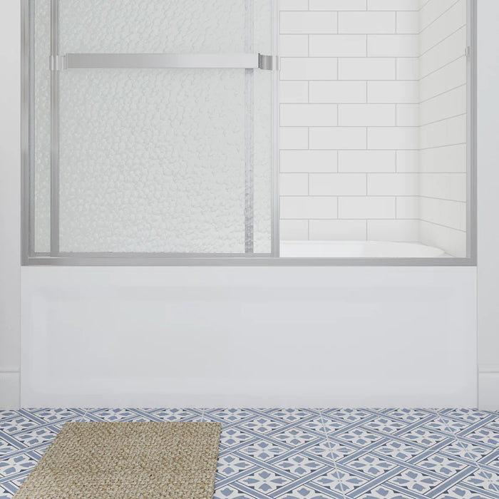 Lakeside Glass & Aluminum Silver Shower Door Silver 4