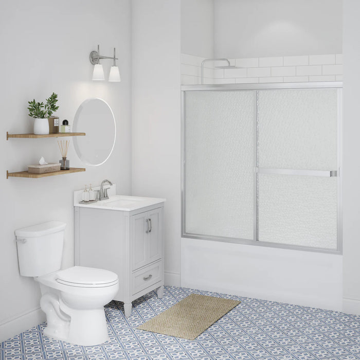 Lakeside Glass & Aluminum Silver Shower Door Silver 6
