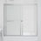 Lakeside Glass & Aluminum Silver Shower Door Silver 8