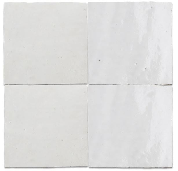 Zellige Classique Lambswool Terracotta Tile - Glossy