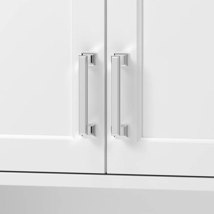 Lawson Wood White Bathroom Cabinet White 4