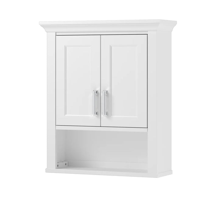 Lawson Wood White Bathroom Cabinet White 1
